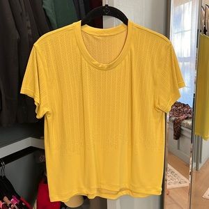 Yellow Lululemon shirt
